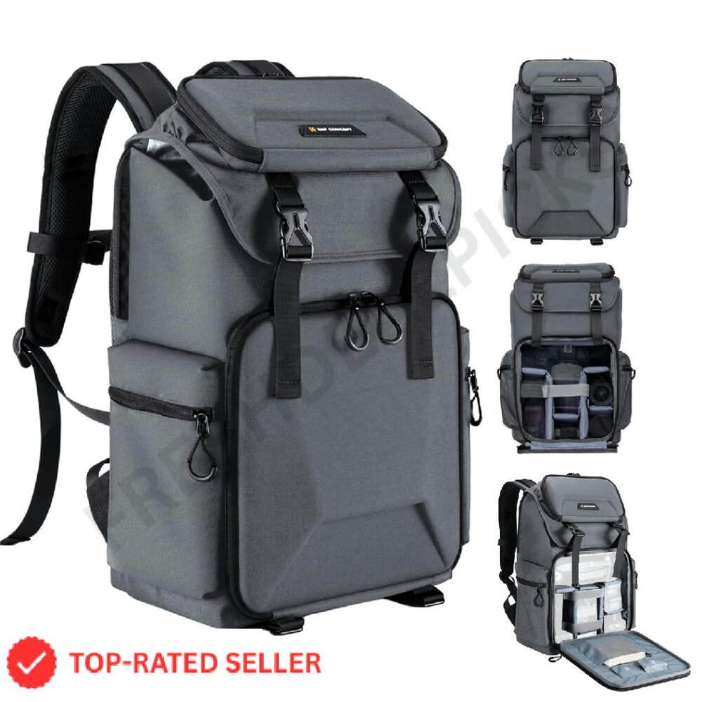 Hard Shell Camera Backpack Large Capacity Photogr… - image 1